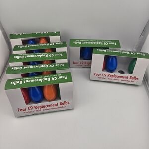 Lot Of New C9 Multi-Colored Replacement Christmas Light Bulbs
